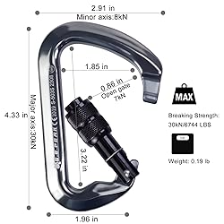 SEPEAK UIAA 30kN Locking Climbing