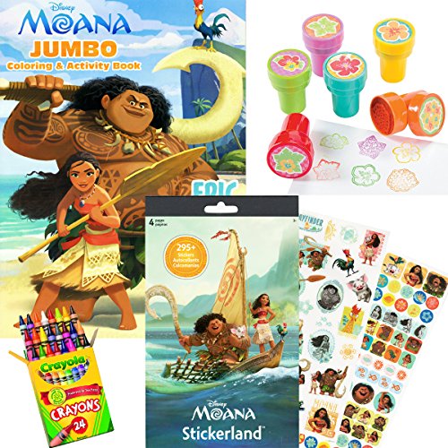 Disney Moana Coloring & Activity Book with Moana Stickers, Imagine Ink and More