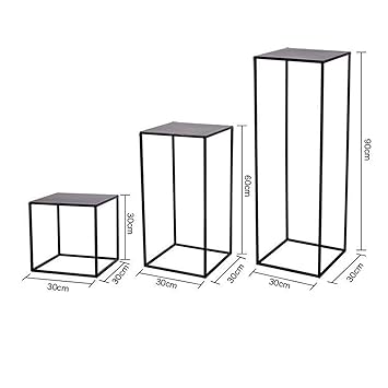 Amazon Com 3pcs Lot Flower Vases Floor Metal Vase Plant Dried