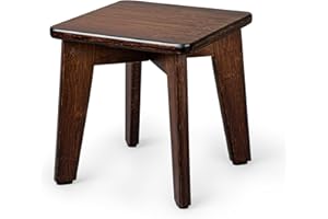 StrongTek Bamboo Small Step Stool, Durable and Stylish Wooden Step for Adults and Kids, Perfect for Kitchen, Bathroom, Bedroom, or Living Room, Non-Slip, Compact, Portable, Easy to Store (Chocolate)
