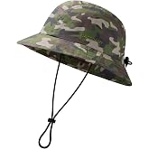 BASSDASH UPF50+ Fishing Bucket Hat for Men Women Lightweight Water Resistant Packable Outdoor Summer Sun Hats FH13