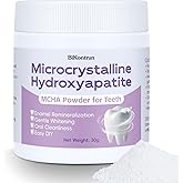 Microcrystalline Hydroxyapatite Powder for Teeth, MCHA Tooth Powder Supports Enamel-Friendly & Gentle Whitening, Fine Tooth Powder for Enamel Care, Easy DIY Oral Care Alternative 30g