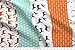 Antlers Fabric - Deer Quilt Fabric Cheater Quilt Fabric Boys Mint Navy Blue and Orange Hunting Antler Baby Quilt Fabric by andrea_lauren - Printed on Basic Cotton Ultra Fabric by the Yard