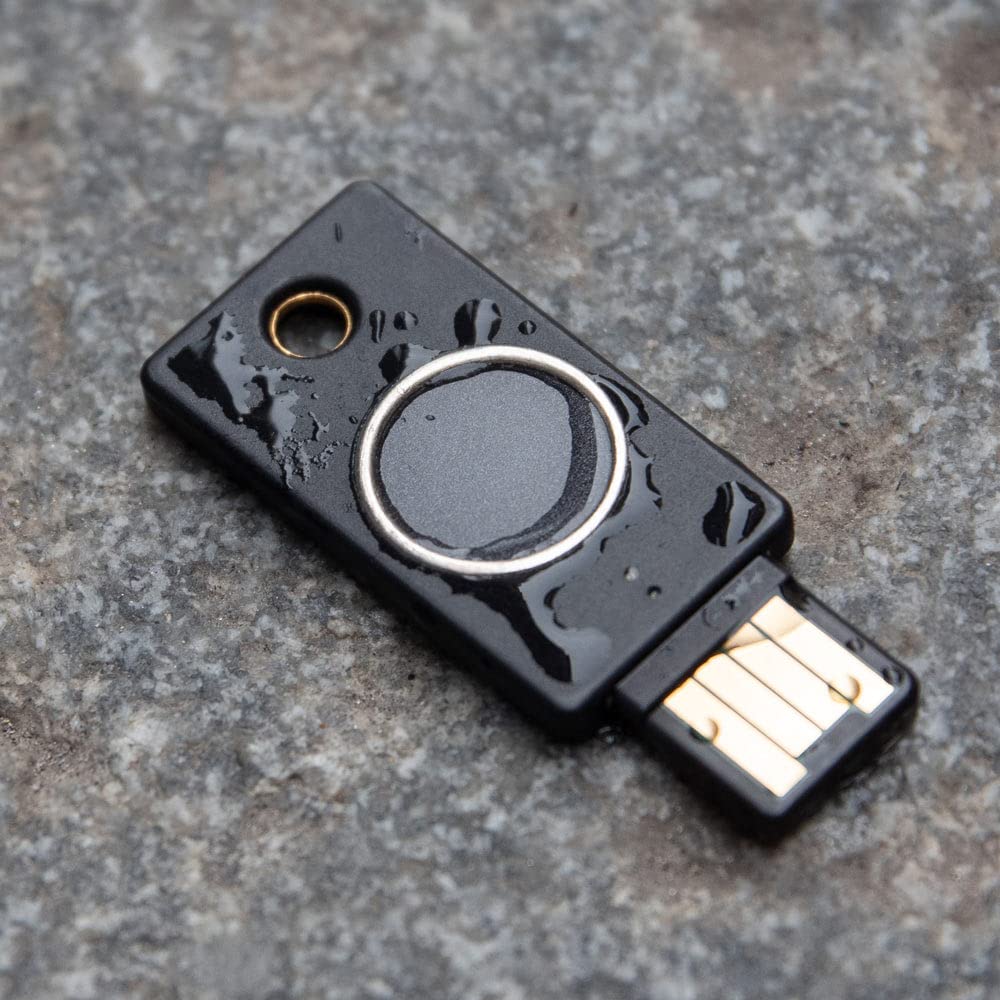 Yubico YubiKey Bio (FIDO Edition) - Basic Compatibility - Multi-Factor authentication (MFA) Security Key and passkey, Connect via USB-A, Biometric, FIDO Certified - Protect Your Online Accounts
