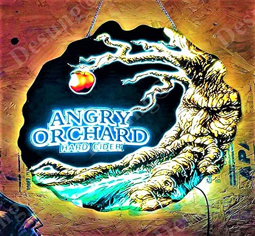 Desung Revolutionary Angry Orchard Hard Cider 3D LED Neon Light Sign Vivid Printing Tech Design Decorate 3rd Generation LED Sign 17'' LE09M - Thumbnail 5