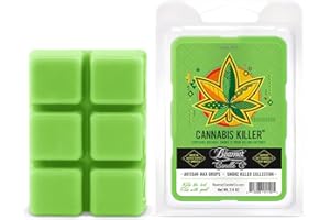 Cannabis Killer Wax Melts – Herbal & Citrus Scent – 1 Pack of 6 Cubes by Beamer Candle Co