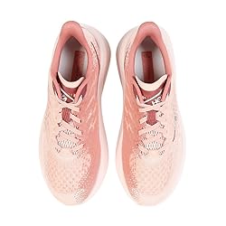 Hoka Women's Mach 6 Sneaker, Rose Latte/Blush, 10.5