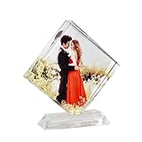 BXT Personalized Crystal Glass Photo Frame DIY