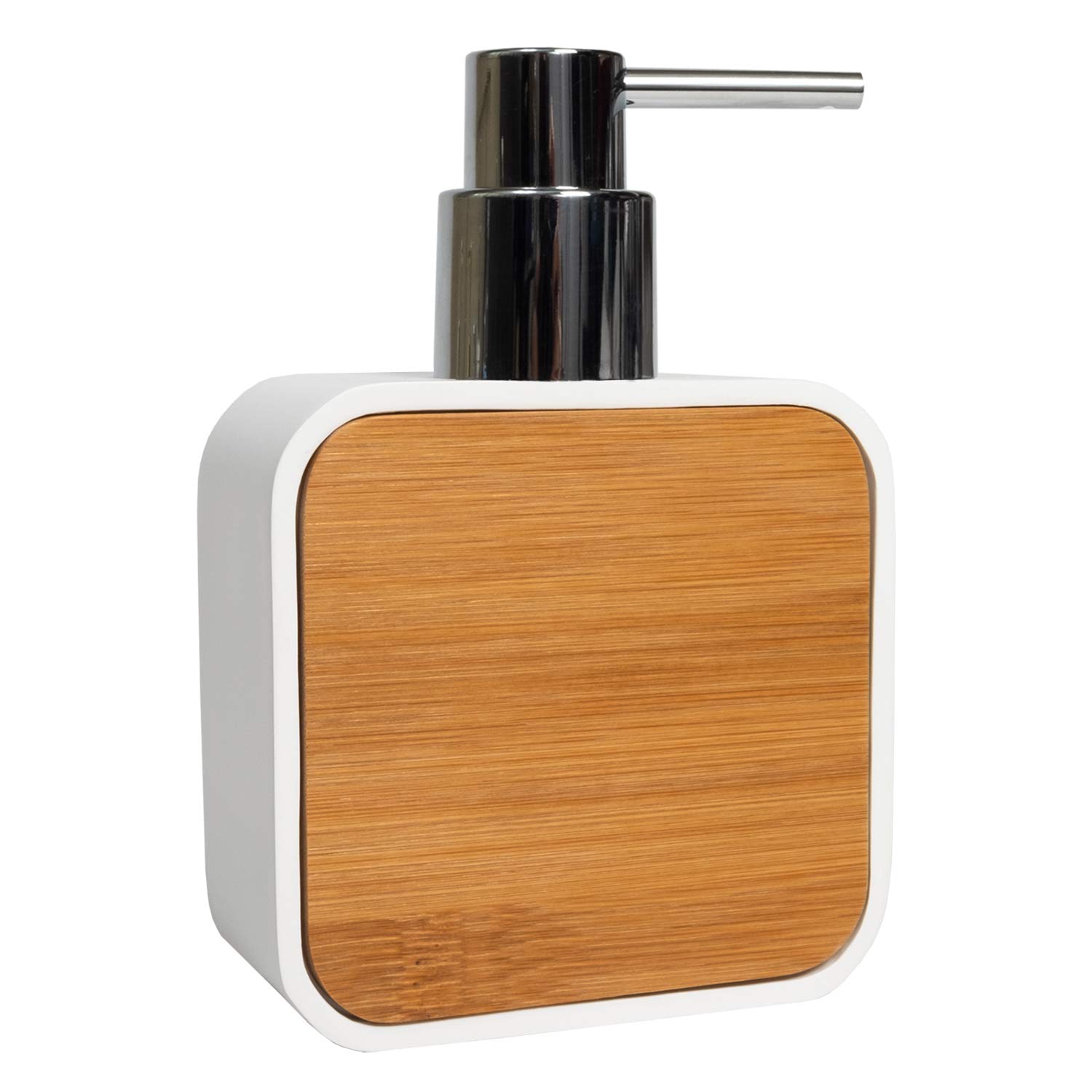Sweet Home Collection Contemporary Shower Bath Decor, Resin, Ritz, Lotion Pump/Soap Dispenser