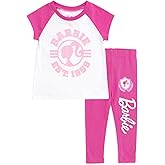 Barbie Girls T-Shirt and Leggings Outfit Set Toddler to Big Kid Sizes (2T - 14-16)