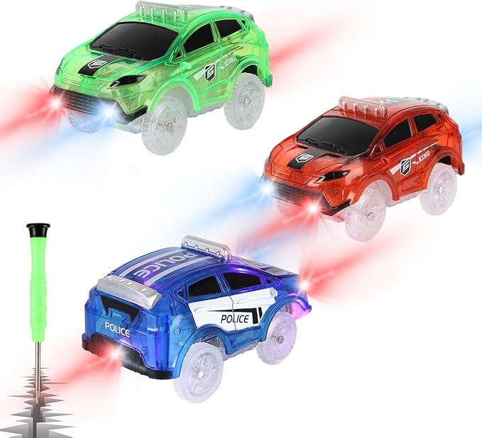 Toy Cars for Most Tracks Glow in 