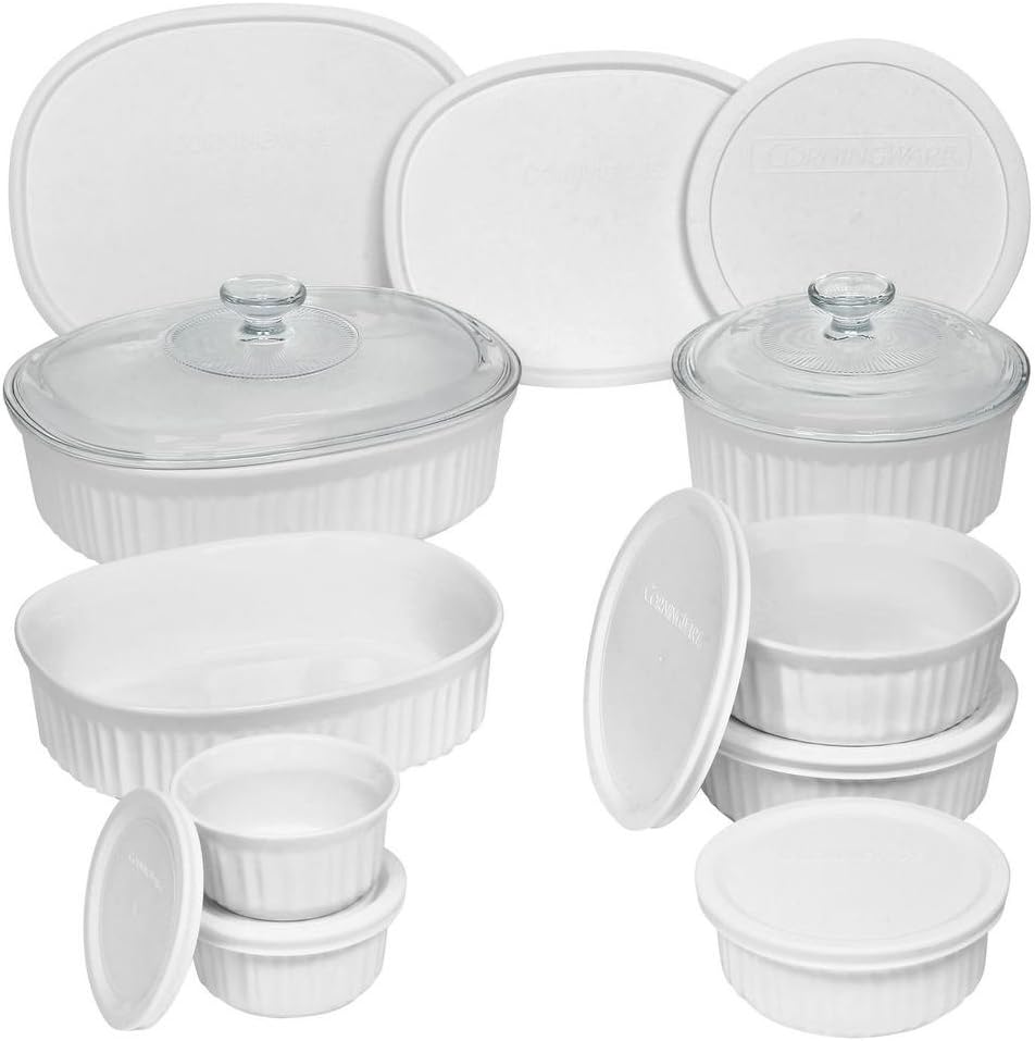 French White 18 Bakeware Set by 