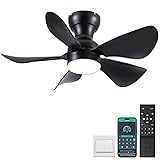 Kviflon Ceiling Fans with Lights and Remote/APP
