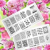 Whats Up Nails – Spring Stamping Plates 2 pack (B017, B045) for Nail Art Design