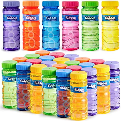 JOYIN 12 Pack Bubble Bottles (4oz Bubbles Solution), Bubbles Party