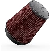 K&amp;N High-Flow Original Lifetime Universal Clamp-On Air Filter: High Performance, Premium, Washable: Flange Diameter: 5 In, Filter Height: 7 In, Flange Length: 1 In, Shape: Round Tapered, RU-2800