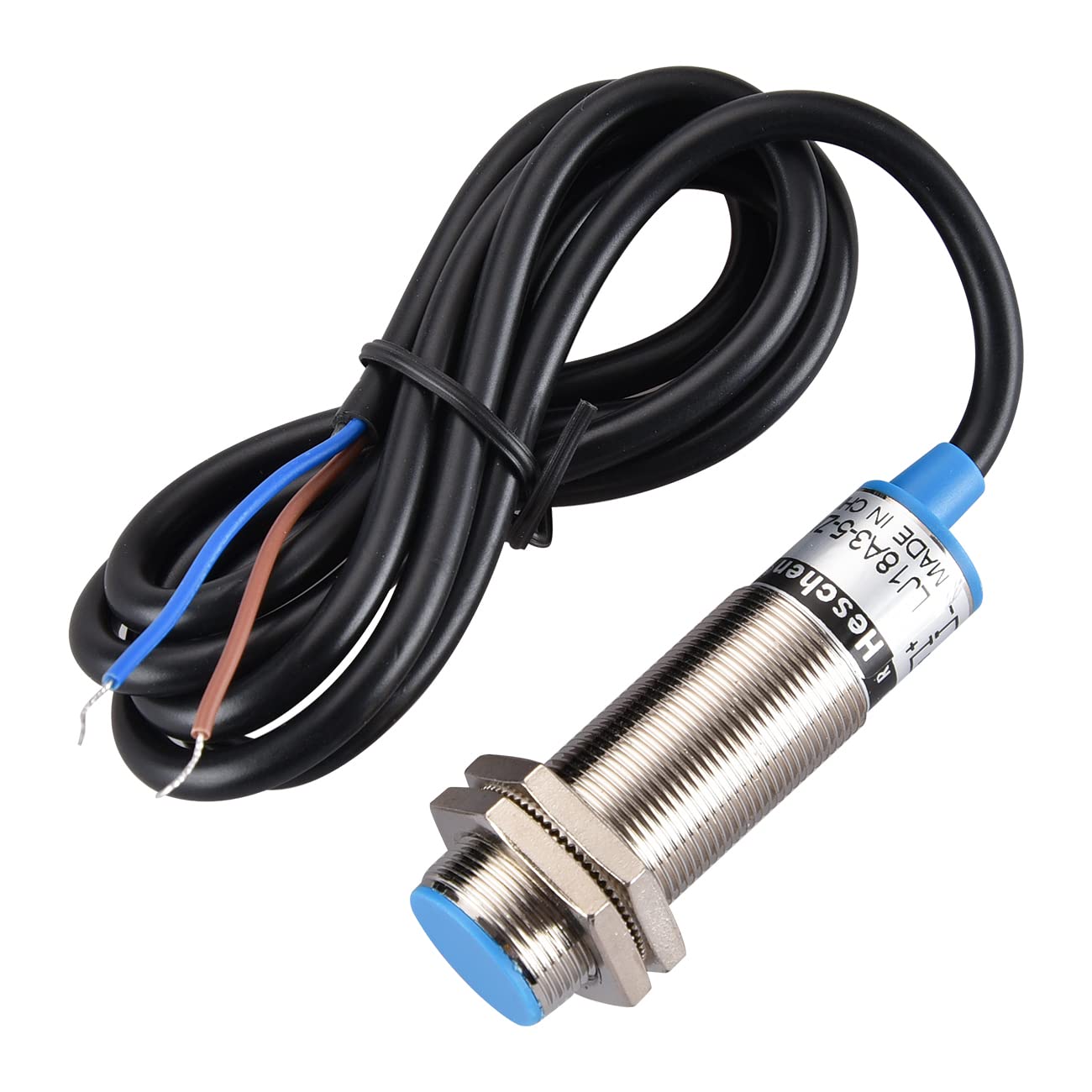 Heschen M18 Inductive Proximity Sensor Switch Shield Type LJ18A3-5-Z/DX Detector 5mm 10-30VDC 200mA Normally Closed(NC) 2 Wire