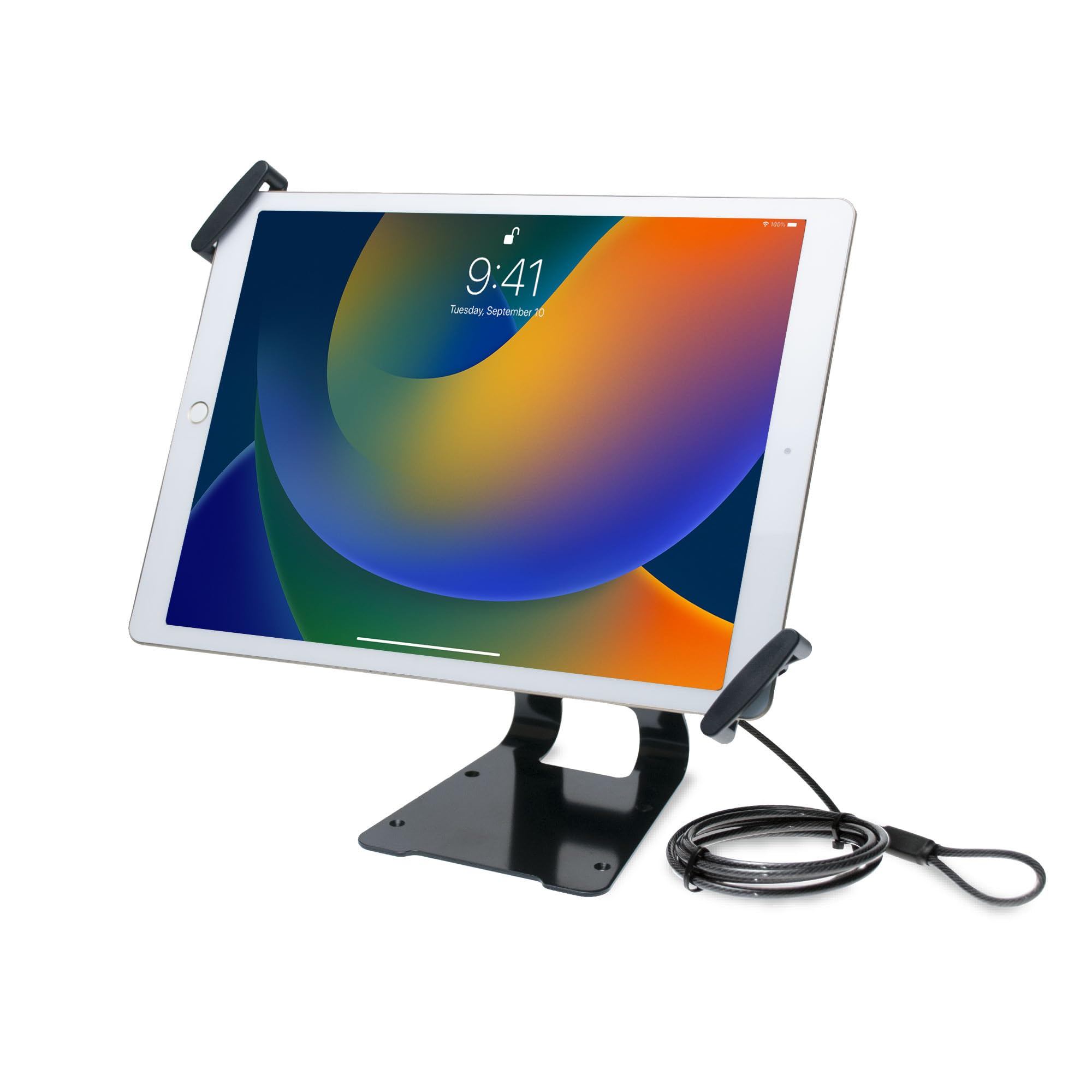 CTA Digital Adjustable Anti-Theft Security Grip & POS Stand for 9.7-13 Inch Tablets, Including iPad Pro, Air, Surface Pro 4
