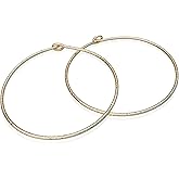 Dainty Gold Hoop Earrings - Handmade Comfortable 14k Gold Earrings - 1 Inch Thin Classic Minimalist Earrings Hoops - Thin 20 gauge Gold Hoop Earring