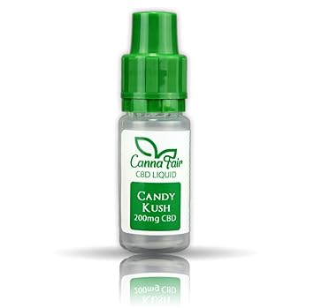 Cannafair CBD Liquid CandyKush | CBD Liquid | Menge 10 ml | VG 30 PG 70 | nikotinfrei | Made in Germany | 100% natürliche Ter