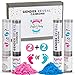 Baby Gender Reveal Powder Cannons | Features More Powder for Ultimate Burst and Gift Ready Packaging | Set of 4 Party Poppers (2 Pink, 2 Blue) | Boy or Girl Gender Reveal Party Supplies