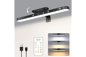 WILLED 3W Picture Lights for Wall, Rechargeable Battery Operated Picture Light, Wireless Wall Light with Remote, Dimmable & Timer Art Lighting for Paintings Wireless, Magnetic Gallery Light, Black