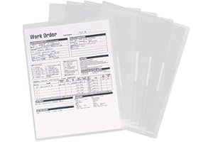 Smead Organized Up Poly Translucent Project File Jacket, Letter Size, Clear, 10 per Pack (85753)