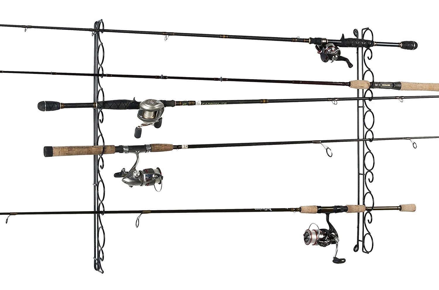 Buy Organized Fishing Horizontal Wire Ceiling Fishing Rod Rack