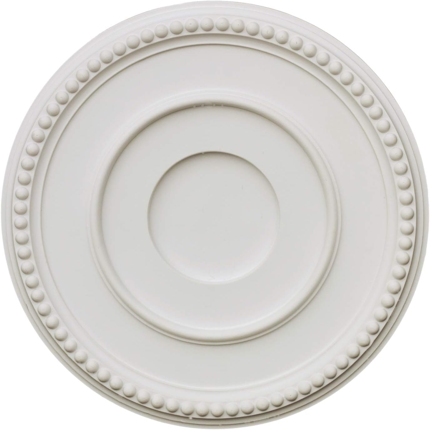 Decor PU Moulding 12 3/5 Inch Bradford Ceiling Medallion for Chandeliers Light Ceiling Medallion for Ceiling Fans 12 3/5" OD x 4" ID x 1" P
