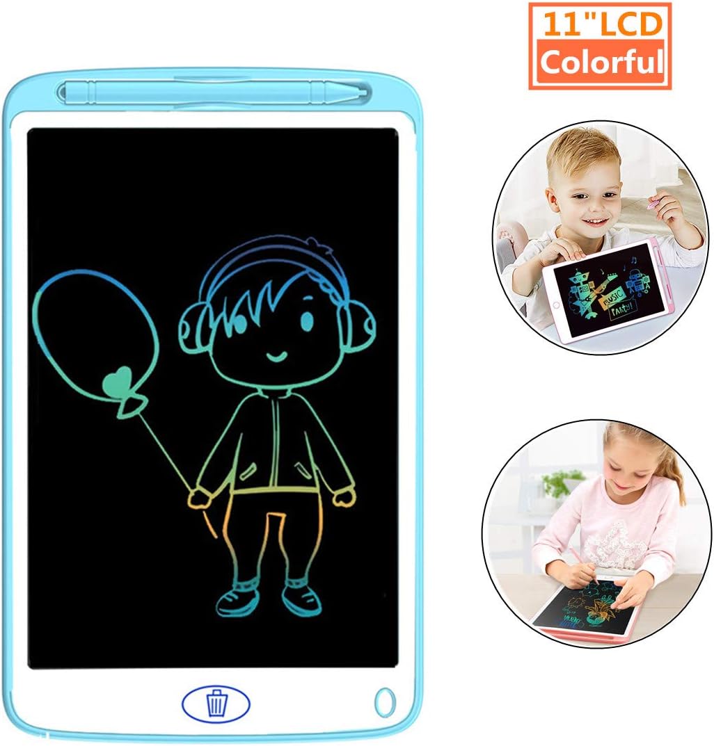 Magic Drawing Board, ZHIXIE 11 inch LCD Electronic Writing Tablet,Portable Writing Board, Handwriting Toys for Kids, Draw, Sketch_Blue