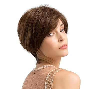 Amazon Com Hunputa Women Wigs Fluffy Short Straight Hair Stylish
