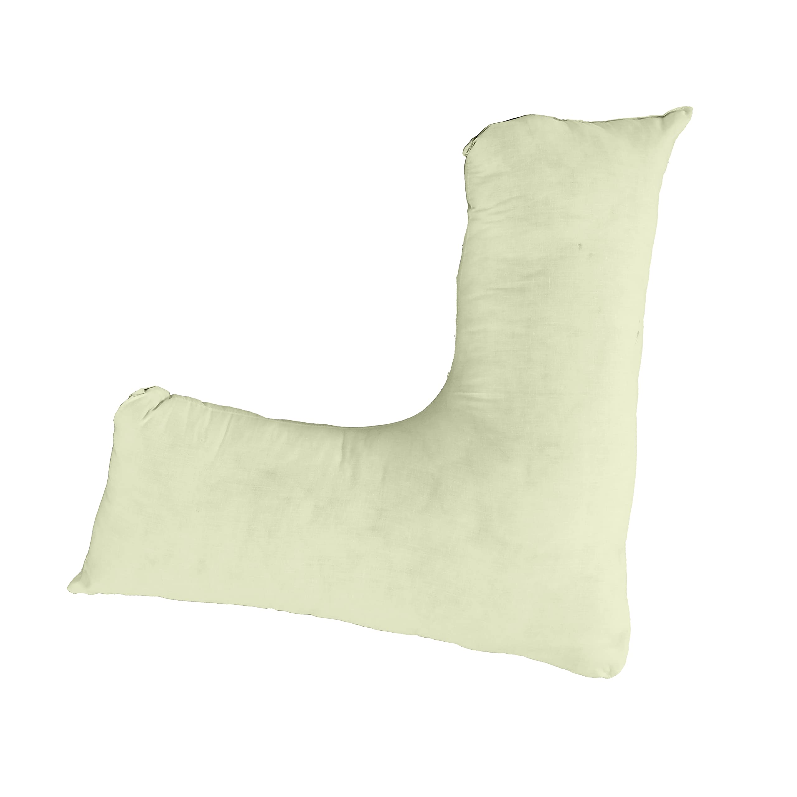 Sleep&Snuggle V Shaped Pillow Case Cover- Orthopaedic Nursing Maternity Pillow Case - Neck support for comfort and Soft Pillowcase (Cream)