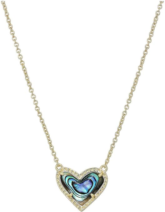 Set Collana E Orecchini Kendra Scott – Cuore Watercolor, Oro Giallo