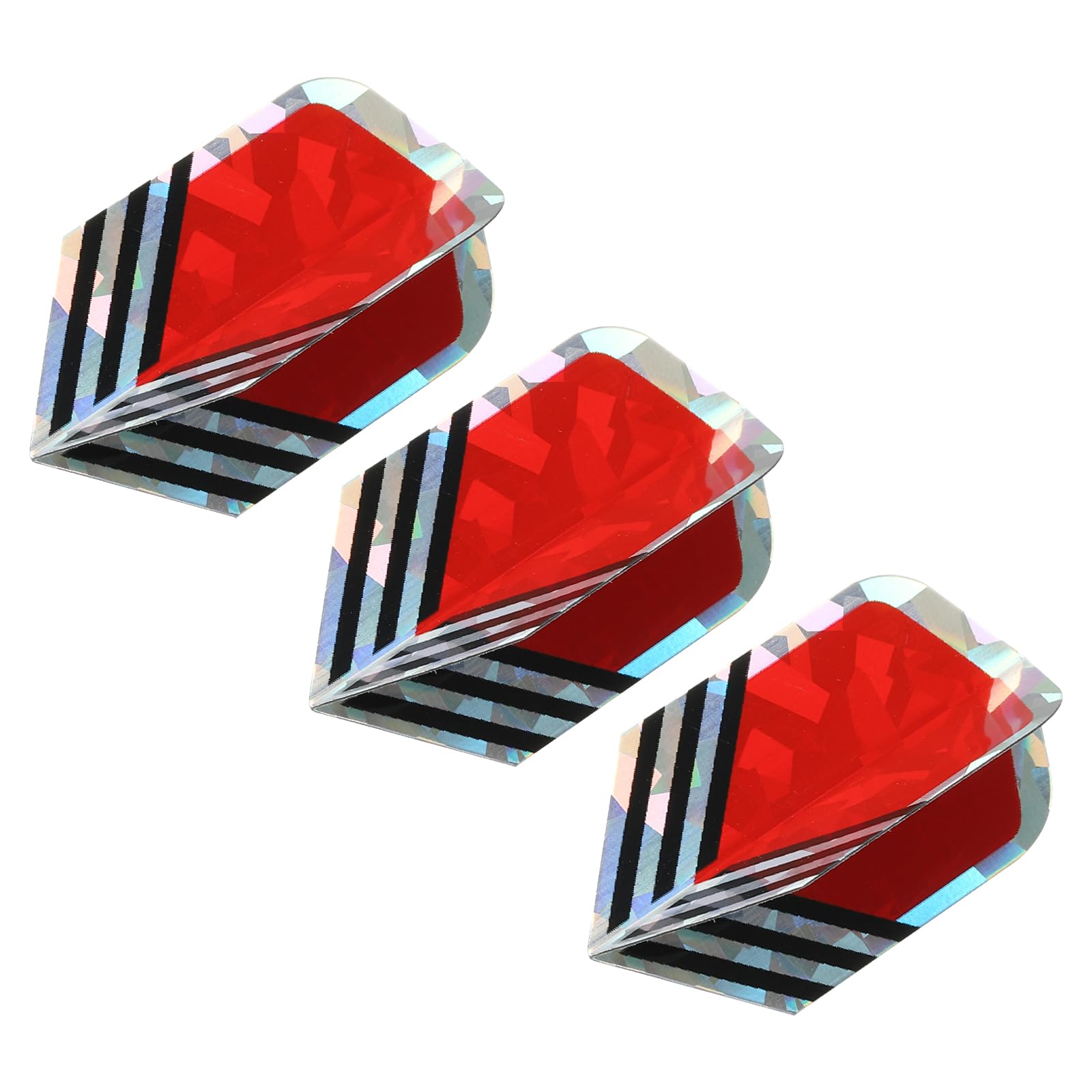PATIKIL Slim Dart Flights, 3 Pack PET Unique Design Dart Accessories for Steel Tip Dart and Soft Tip Darts, Red-orange