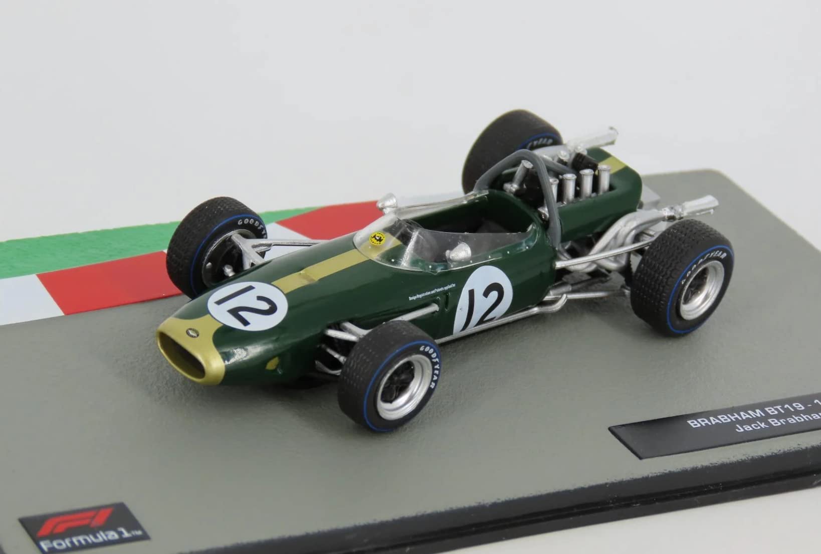 OPO 10 - Miniature car Formula 1 1/43 compatible with BRABHAM BT19 - Jack Brabham - 1966 - FD184