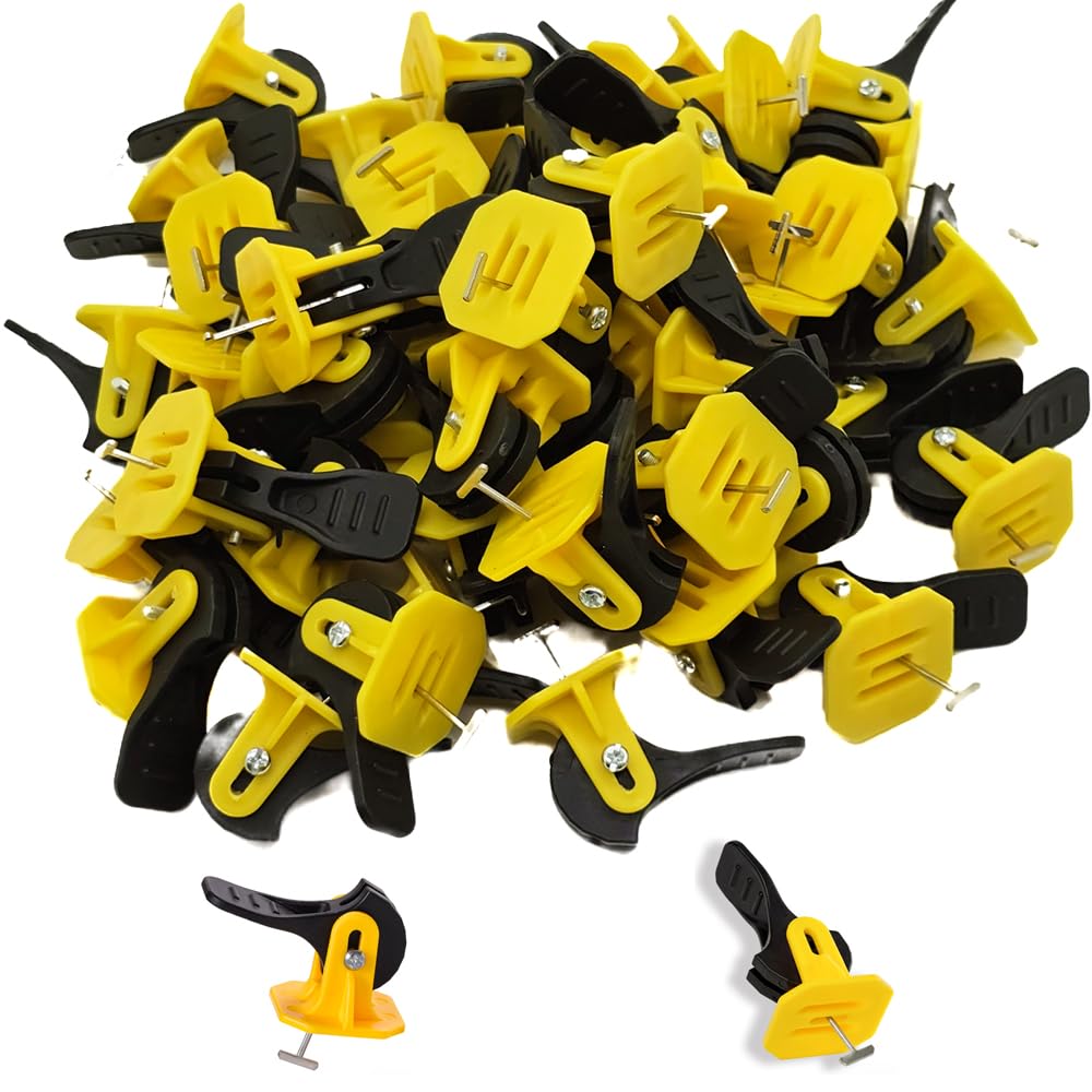 Aisamco Tile Leveling System Kit Tile Spacers Reusable Tile Tools,50pcs Tile Leveler Spacers,Installation and Correction for Tile and Floor