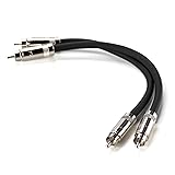 Schiit PYST Pair of Black RCA Cables - 6 inches Long