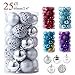 Luxury Christmas Balls Ornaments Shatterproof 5 Finish-Shiny,Matte,Glitter,Matte Paint and Hollow,2.36