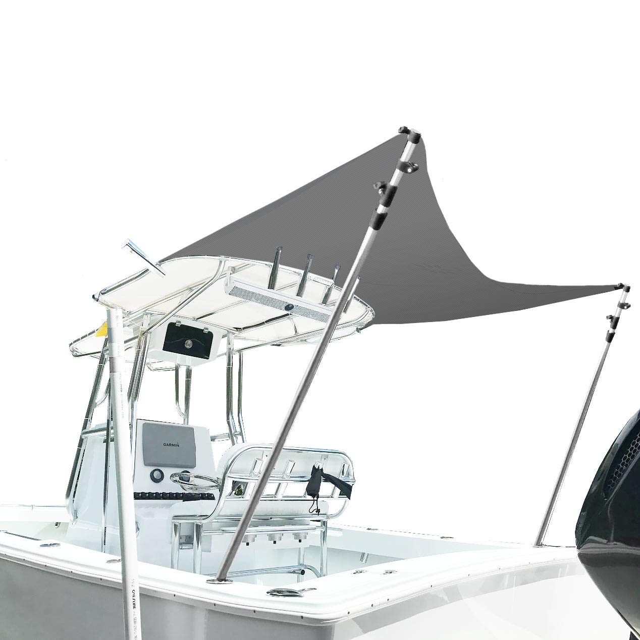 Buy North East Harbor Boat Sun Shade Top Extension for Biminis & TTops