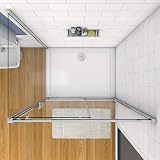 Xinyang 1200x800mm Sliding Shower Enclosure 5mm Safety Glass Bathroom Cubicle view 5