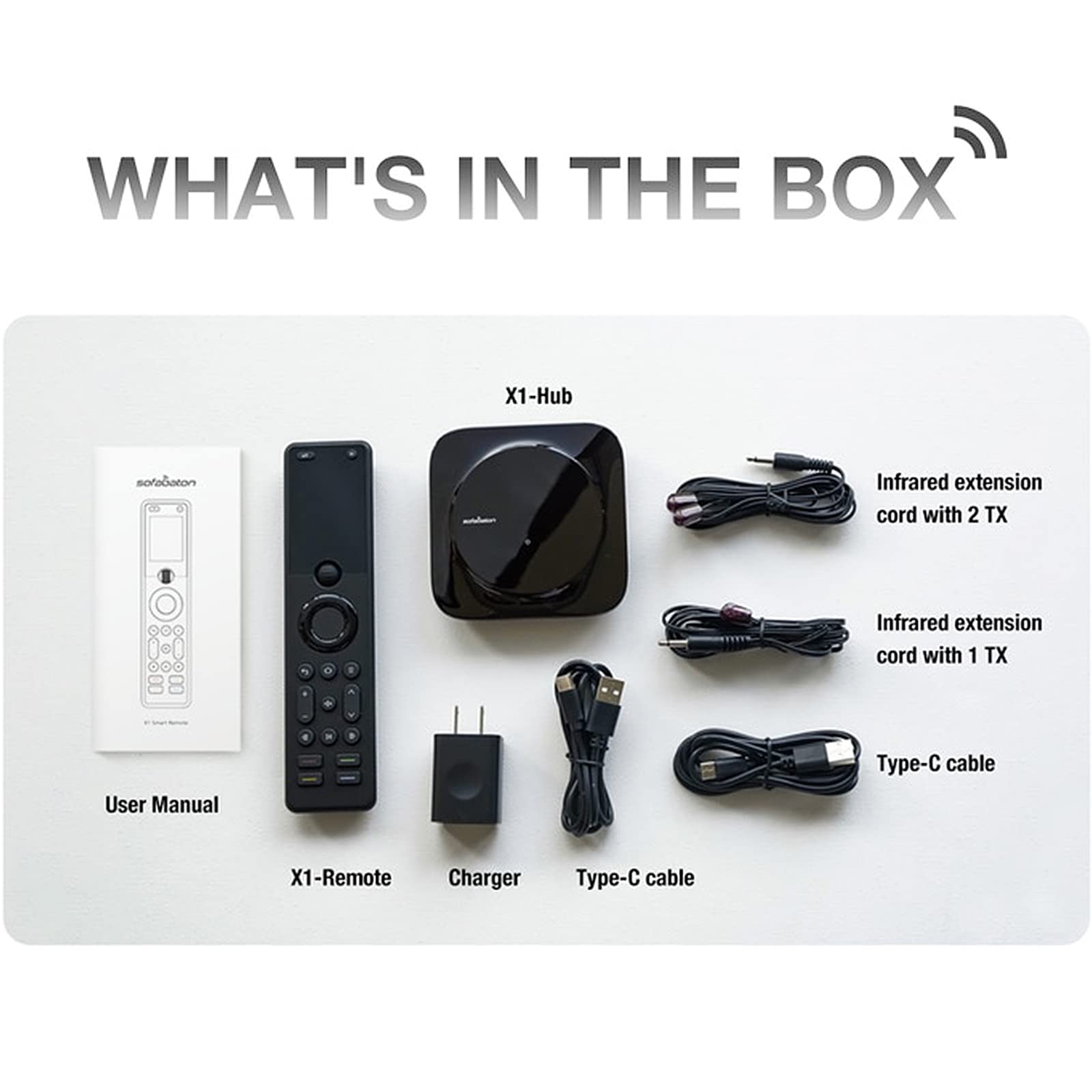 SofaBaton X1 Universal Remote Control with Hub & APP, All in one Smart