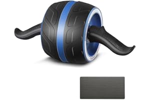 A.F.N.A.L AB Wheel Roller with Resistance Spring, Automatic Rebound Exercise Abdominal Ultra-Wide Wheels Fitness for Gym & Home, Core Work-out Strength-Training Roller with Knee Pad, 14.6"W