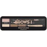 Profusion Cosmetics Eyebrow Pro Makeup Case Brows I Palette - Light Medium