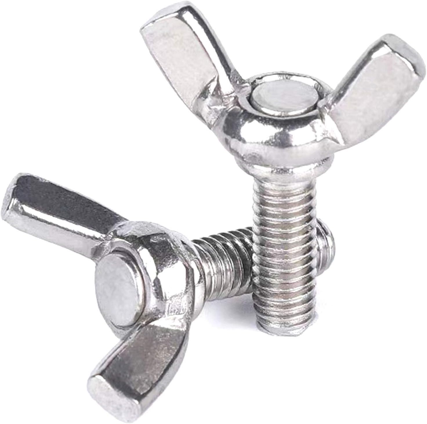 5 Pcs M8 304 Stainless Steel Wing Butterfly Screws Bolts Wing Bolt