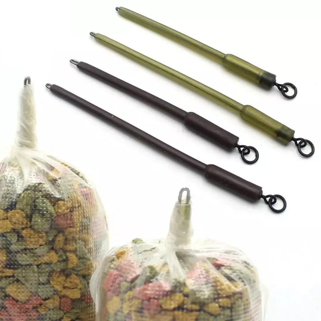 PVA Bag Stems for Carp Fishing Rigs Dissolvable PVA Sticks for Boilies & Pellets 70mm OR 85mm Pack of 10 Stems (70mm Brown)