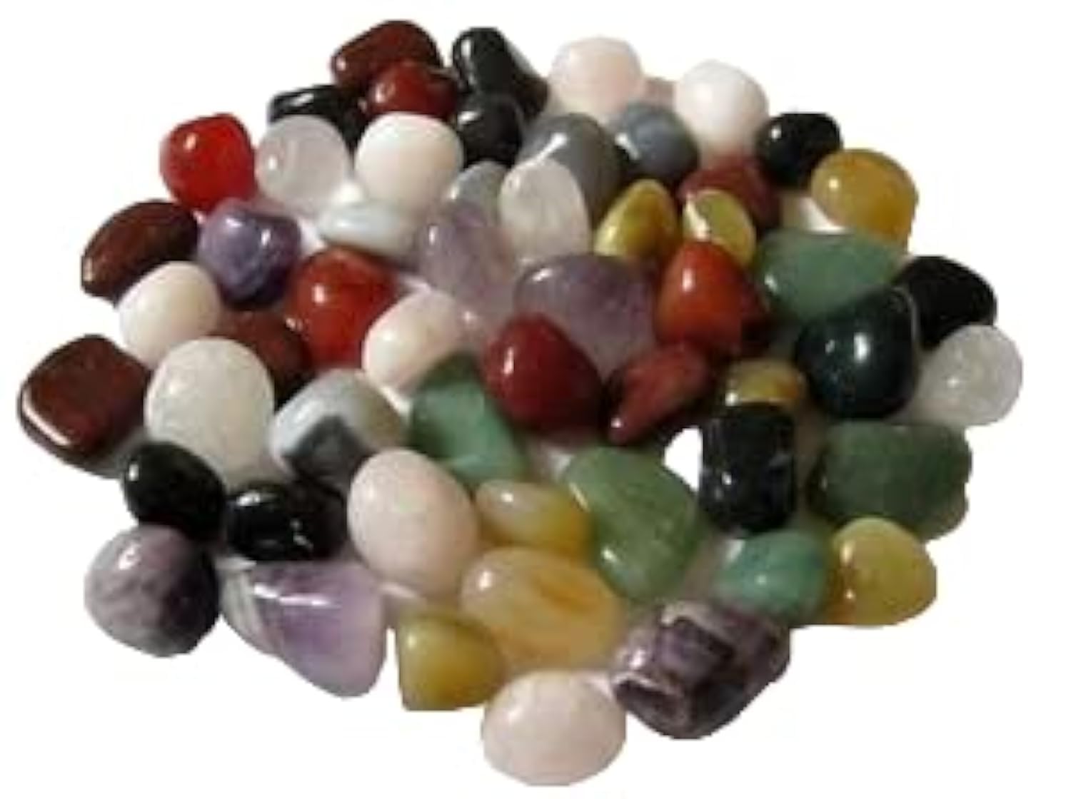 Beautiful Lot of Ten Pure Healing Multi Crystal Tumble Stones Reiki Crystal Healing Wellness Energy Gemstone Feng Shui Meditation