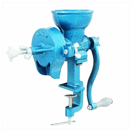 Kalsi Domestic Hand Grinder ( Wet Or Dry Pithi / Peethi, Spices, Pulses) (# 8),Blue