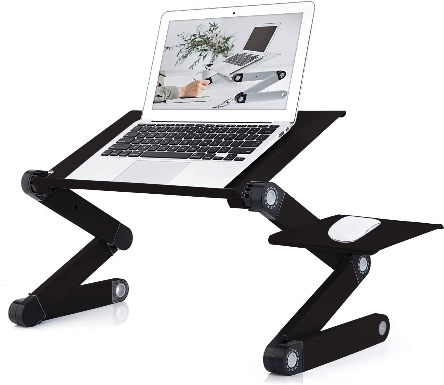 Adjustable Laptop Stand, Urban Kings Laptop Desk with 2 CPU Cooling USB