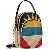 Yasala Patriot Flag Cell Phone Purse Crossbody Handbag Durable Shoulder Bag Sturdy Travel Pouch