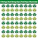 Comken 8 Pack Glitter Shamrock Hanging Garland Decorations - No DIY Needed - St. Patrick's Day Hanging Shamrock Clover Decorations - Lucky Irish Party Supplies Decorations